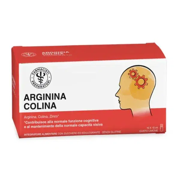 Unifarco Arginina Colina Integratore per la Funzione Cognitiva 10 Flaconi