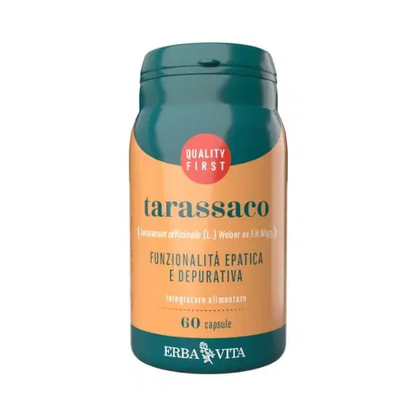 Erba Vita Tarassaco Integratore per la Funzionalità Epatica 60 Capsule