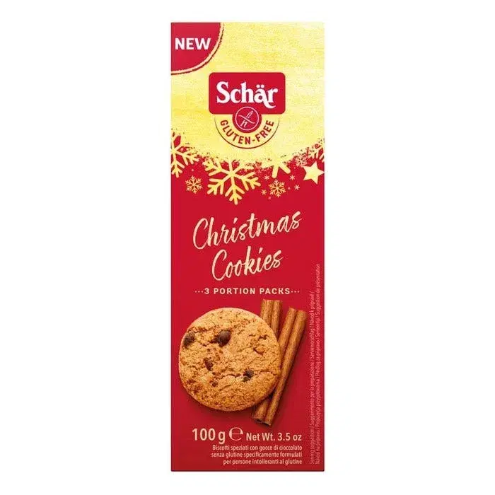 Schar Christmas Cookies Biscotti Con Gocce Di Cioccolato 100g