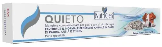 Nutrigen Quieto Pasta Mangime Complementare Calmante Cani/Gatti Taglia Piccola 1