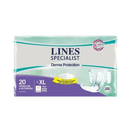 Lines Specialist Derma Protection Taglia XL Maxi Assorbimento 20 Pannolini
