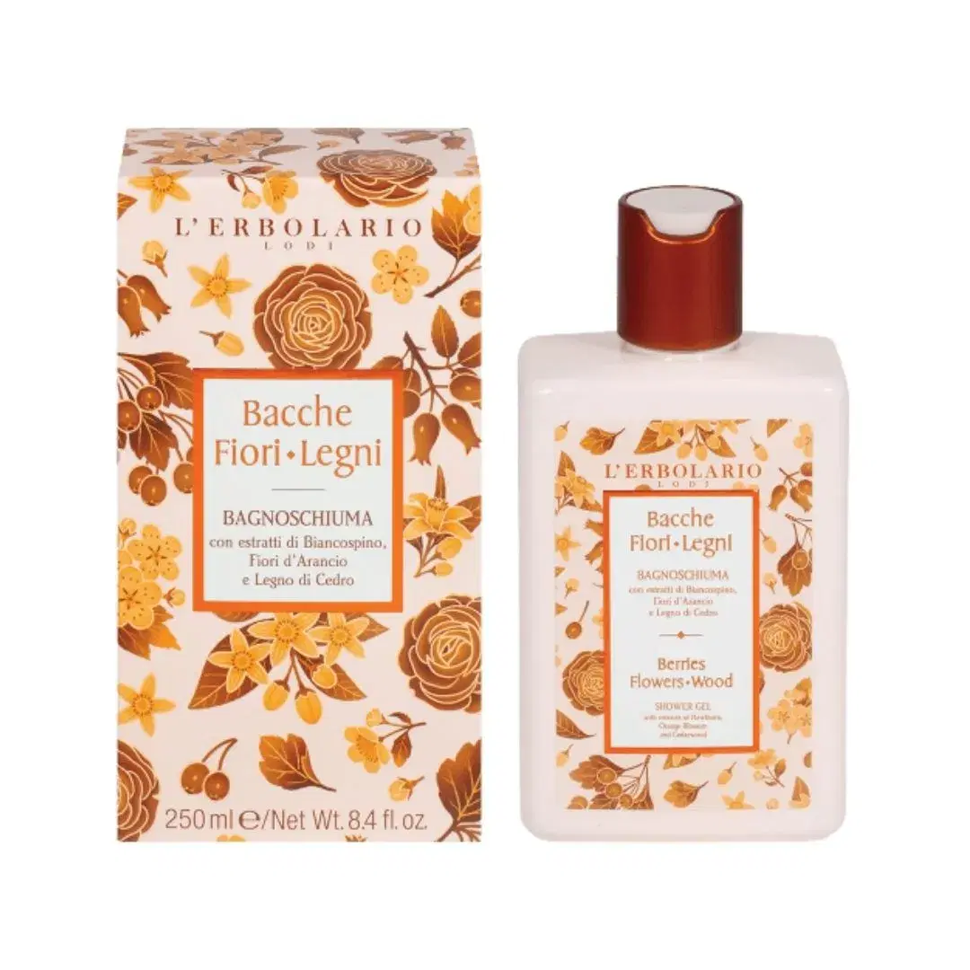 L'erbolario Bacche Fiori Legni Bagnoschiuma Agrumato e Fiorito 250 ml
