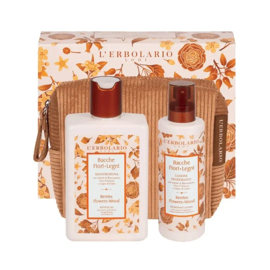 L'erbolario Bacche Fiori Legni Beauty Pochette Legno di Cedro