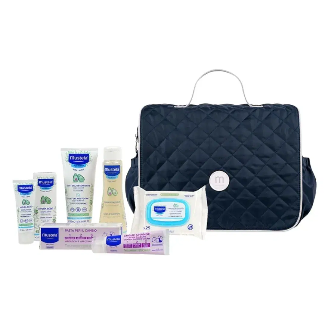 Mustela Zaino Borsa Con 5 Prodotti - Detersione Cambio e Idratazione