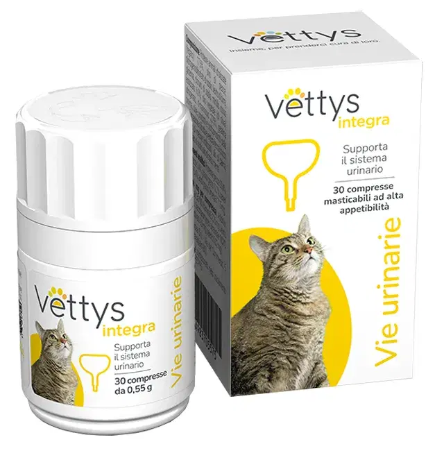 Vettys Integra Vie Urinarie Per il Benessere delle Vie Urinarie del Gatto 30 Com