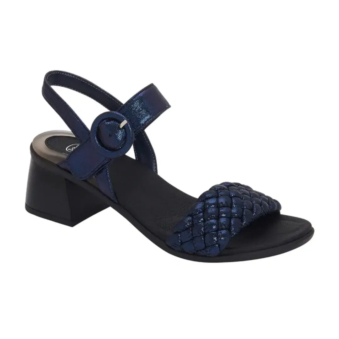Dr.Scholl Promenade Sandalo Donna con Tacco Blu 39