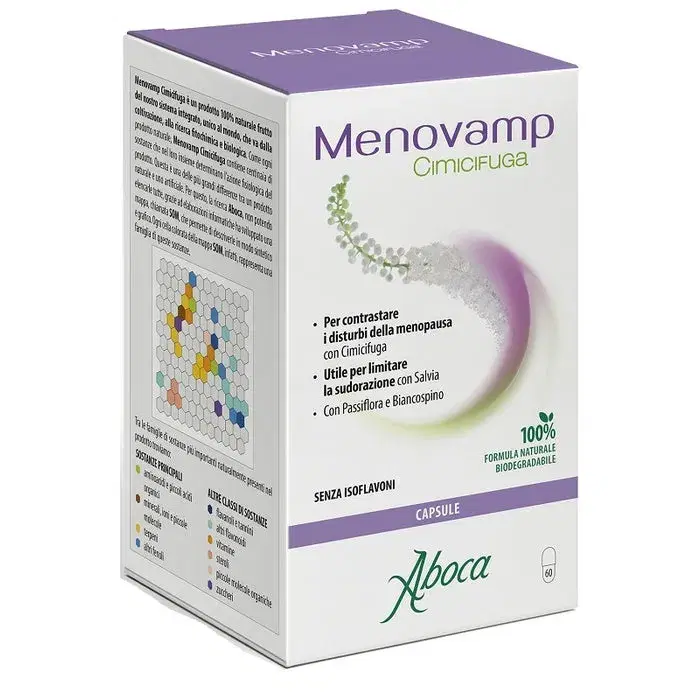 Aboca Menovamp Cimicifuga Integratore Per la Menopausa 60 Capsule