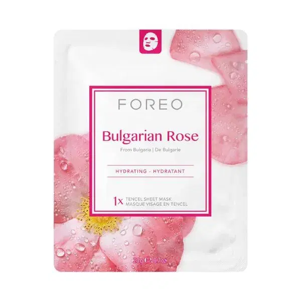 Foreo Farm To Face Sheet Maschera Viso Idratante Bulgarian Rose