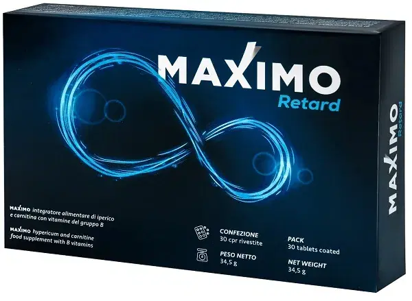 Maximo Retard Integratore di Iperico e Carnitina Per Il Rilassamento e il Beness