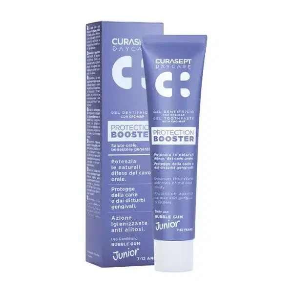 Curasept Daycare Dentifricio Bubble Gum Junior 50ml 7-12 Anni