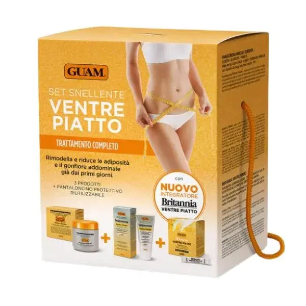 Guam Set Snellente Ventre Piatto Fango + Crema + Integratore Alimentare
