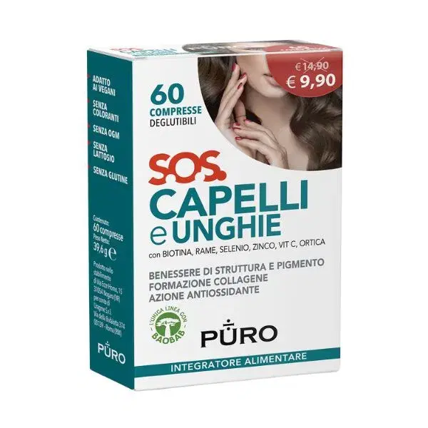 Uragme Puro Sos Capelli & Unghie Integratore 60 Compresse