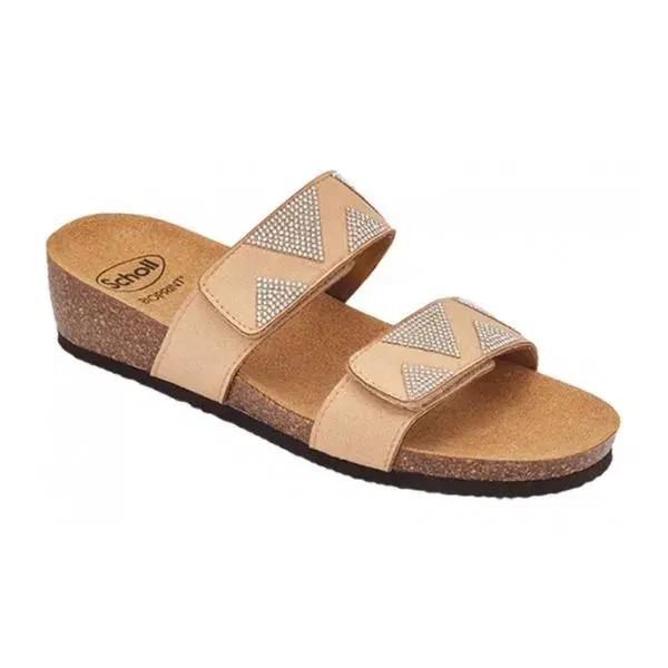 Dr.scholl's Dubai 2 Strappi Microfibra+Strass Sandali da Donna Beige n. 39