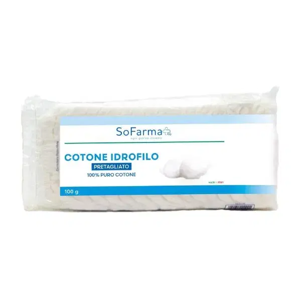 Sofarmapiu' Cotone Idrofilo Pretagliato 100g