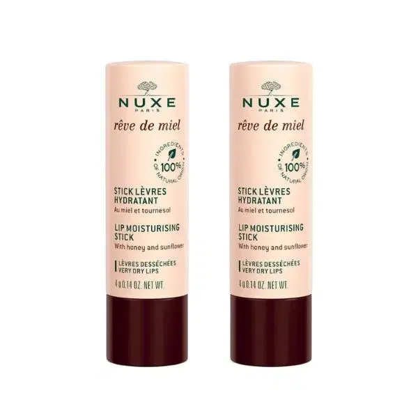 Nuxe Reve de Miel Stick Levres Hydratant Stick Labbra Idratante 2x4 gr