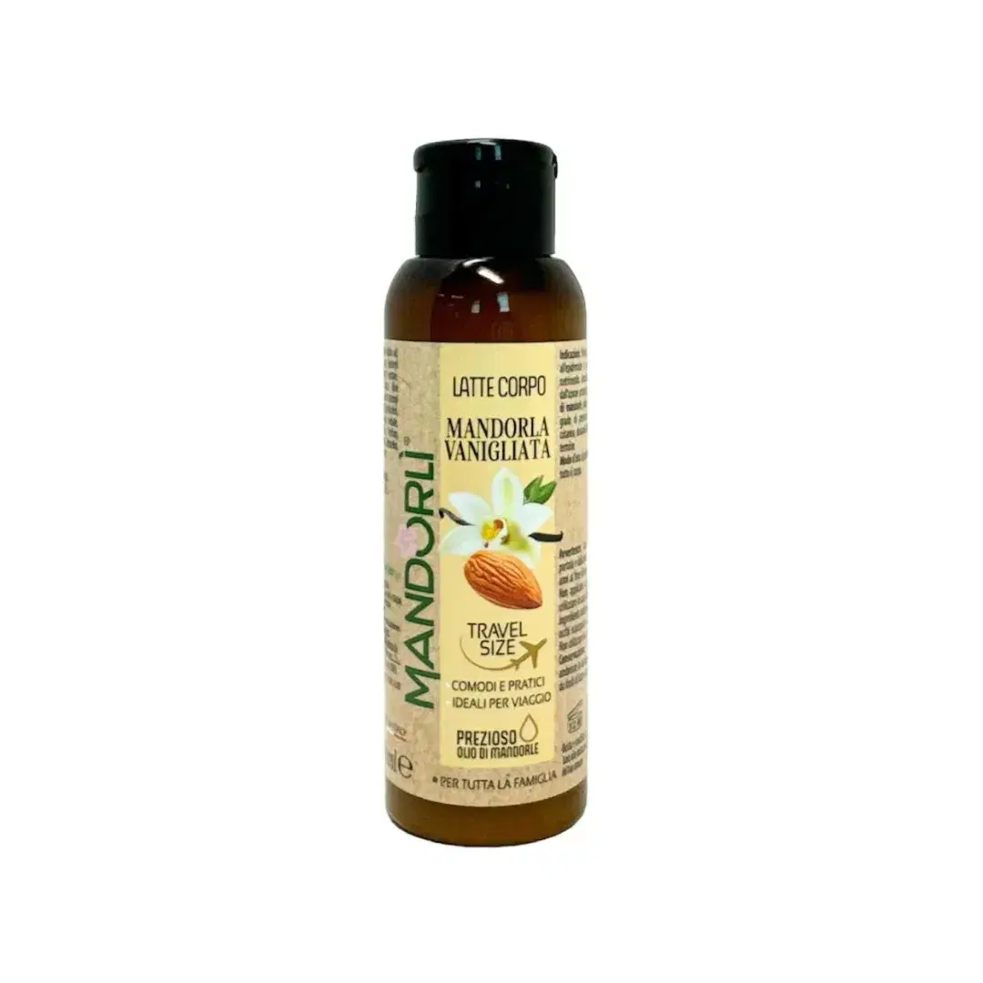 Mandorlì - Mandorla Vanigliata Latte Corpo Emolliente in Formato Viaggio 100 ml