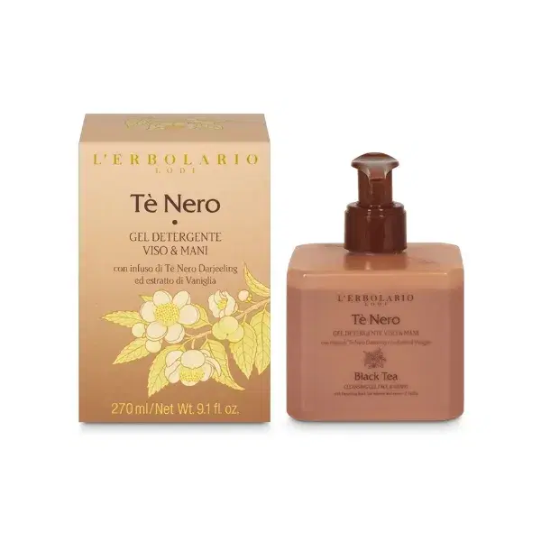 L'erbolario Tè Nero Gel Detergente Viso E Mani 270 ml