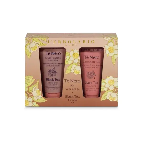 L'erbolario Tè Nero Kit Valle Del Tè + 1 Gel Detergente Viso E Mani 75ml + 1 Crema Mani 50ml
