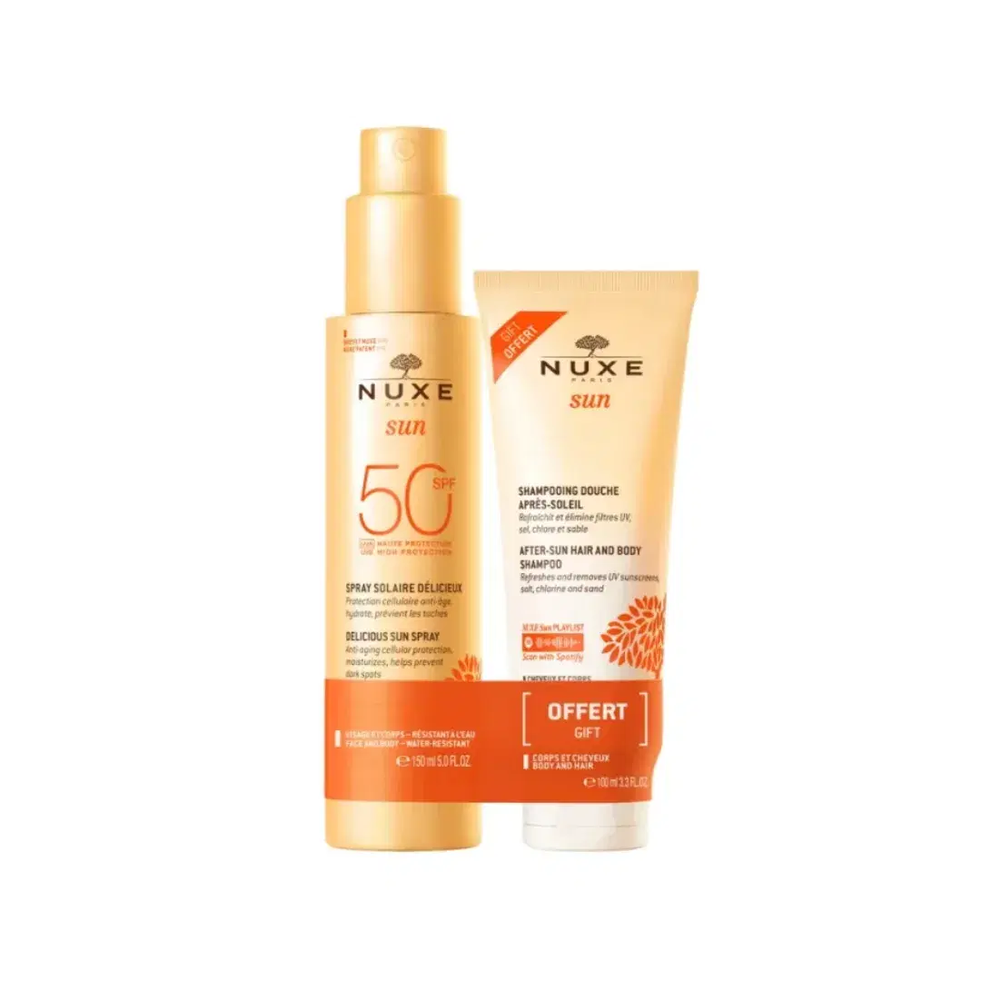 Nuxe Sun Latte Spray Spf 50+ 150 ml + Shampoo Doccia Doposole 100 ml
